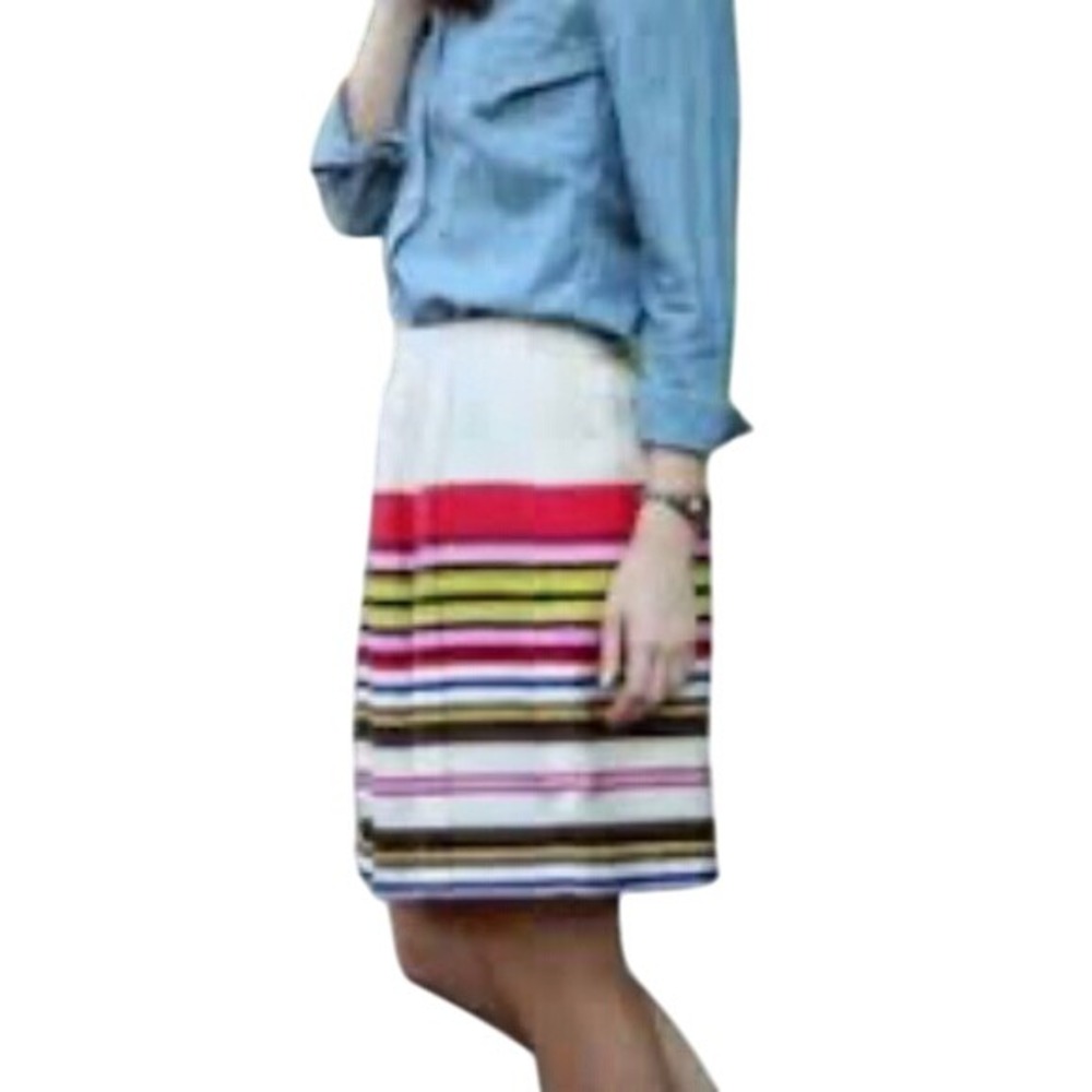 LOFT Women's Striped Skirt Size‎ 4P